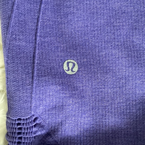 LULULEMON In The Flow II Crop Purple Leggings 6 - Picture 9 of 12